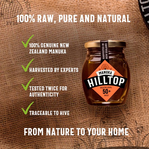 Hilltop Manuka Honey MGO 50+