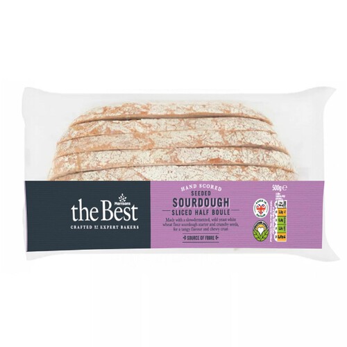 Morrisons The Best Seeded Sourdough Sliced Half Boule