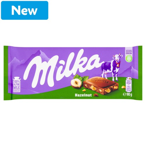 Milka hazelnut chocolate