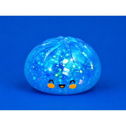 Crazy Fun Blue Holographic Squishy Dumpling Toy