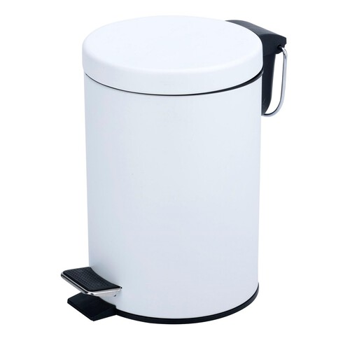 Morrisons White Pedal Bin