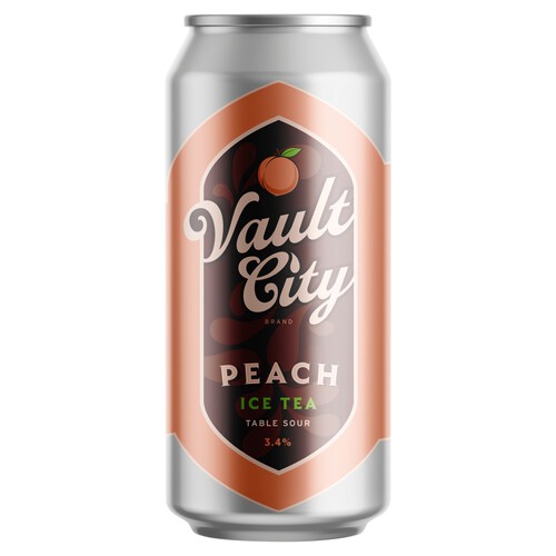 Vault City Brewing Peach Ice Tea Sour Beer 