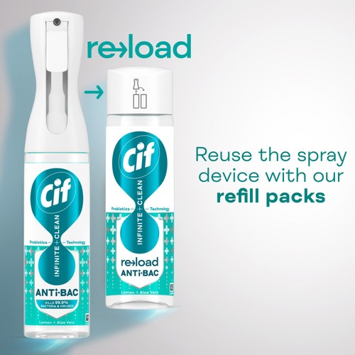 Cif Infinite Clean Lemon & Aloe Vera Anti-Bac Cleaner Spray