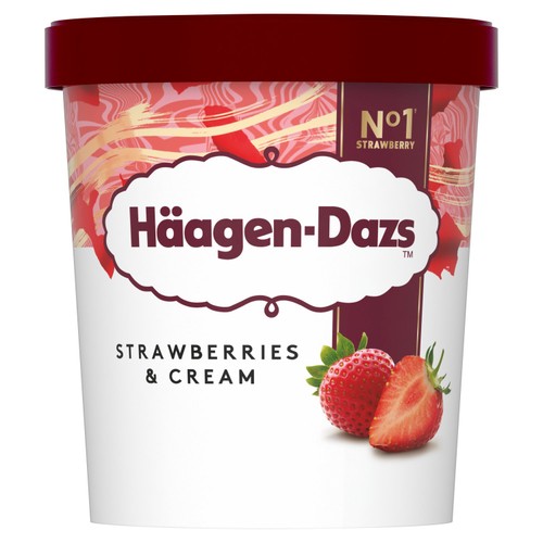 Haagen-Dazs Strawberry & Cream Ice Cream