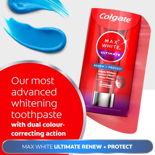 Colgate Max White Ultimate Renewal Whitening Toothpaste 