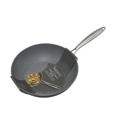 Nutmeg Home 28cm Forged Aluminium Wok