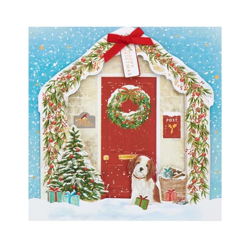 Morrisons House With Red Door Cards Packaged Cards 5Pk