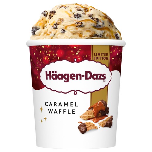 Haagen-Dazs Caramel Waffle Ice Cream Dessert Tub 420ml