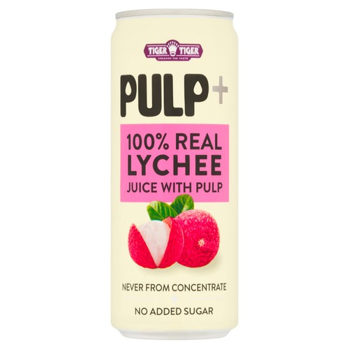 Tiger Tiger 100% Real Lychee Juice With Pulp 320ml