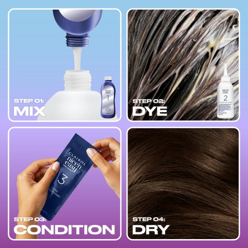 Clairol Nice'N Easy Tone+Gloss Semi Permanent Hair Dye 511/77 Med Ash Brown
