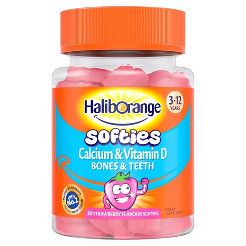 Haliborange Calcium & Vit D Softies 30's Strawberry