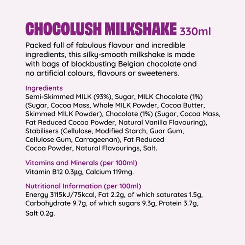  Shaken Udder Chocolush Milkshake