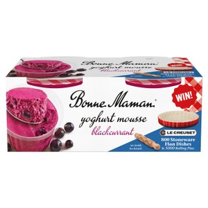 Bonne Maman Blackcurrant Mousse 2 x 70g