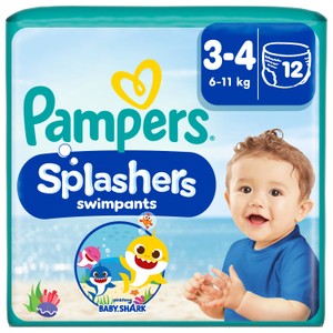 Pampers Splashers Swim Nappies, Size 3-4 (6-11kg)