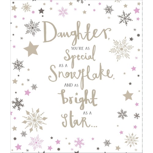 Daughter Special & Bright Christmas Card