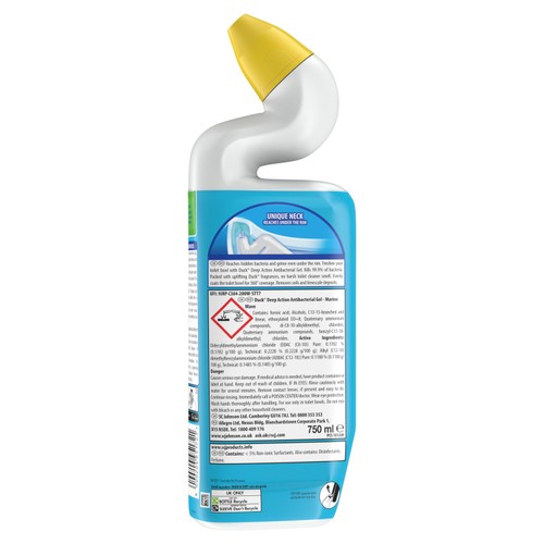 Duck Deep Action Gel Toilet Liquid Cleaner Marine