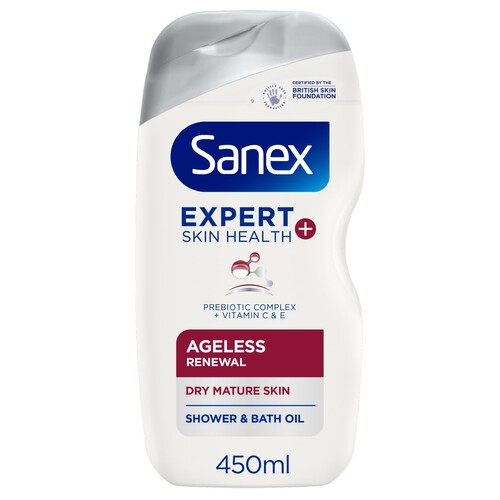 Sanex Expert Skin Health+ Ageless Renewal Shower Gel Body Wash