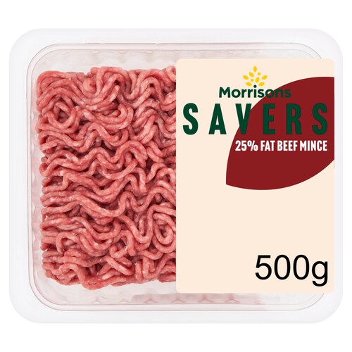 Morrisons Savers 25% Fat Beef Mince 