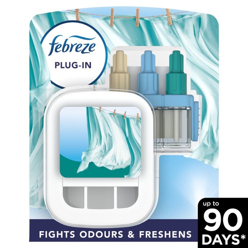 Febreze 3vol Starter Kit Fresh Linen 