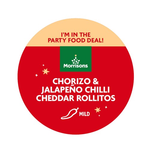 Morrisons Chorizo & Jalapeno Chilli Cheddar Rollitos 80g