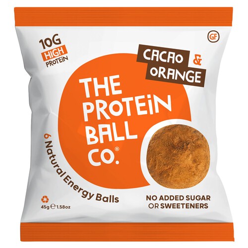 The Protein Ball Co. Cacao+Orange 6 Balls 