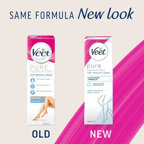 Veet Pure Hair Removal Cream Body & Legs for Sensitive Skin