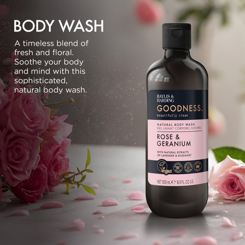 Baylis & Harding Goodness Rose & Geranium Body Wash 