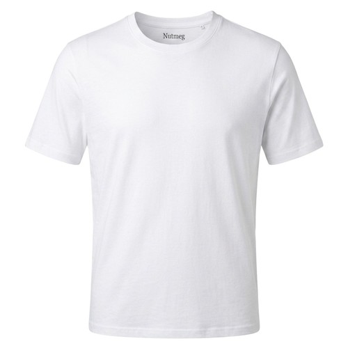 Nutmeg Men's Large White Short Sleeve T-Shirt