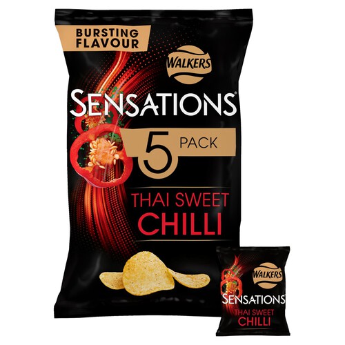 Walkers Sensations Thai Sweet Chilli Multipack Crisps