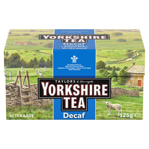 Yorkshire Decaf 40 Tea Bags 