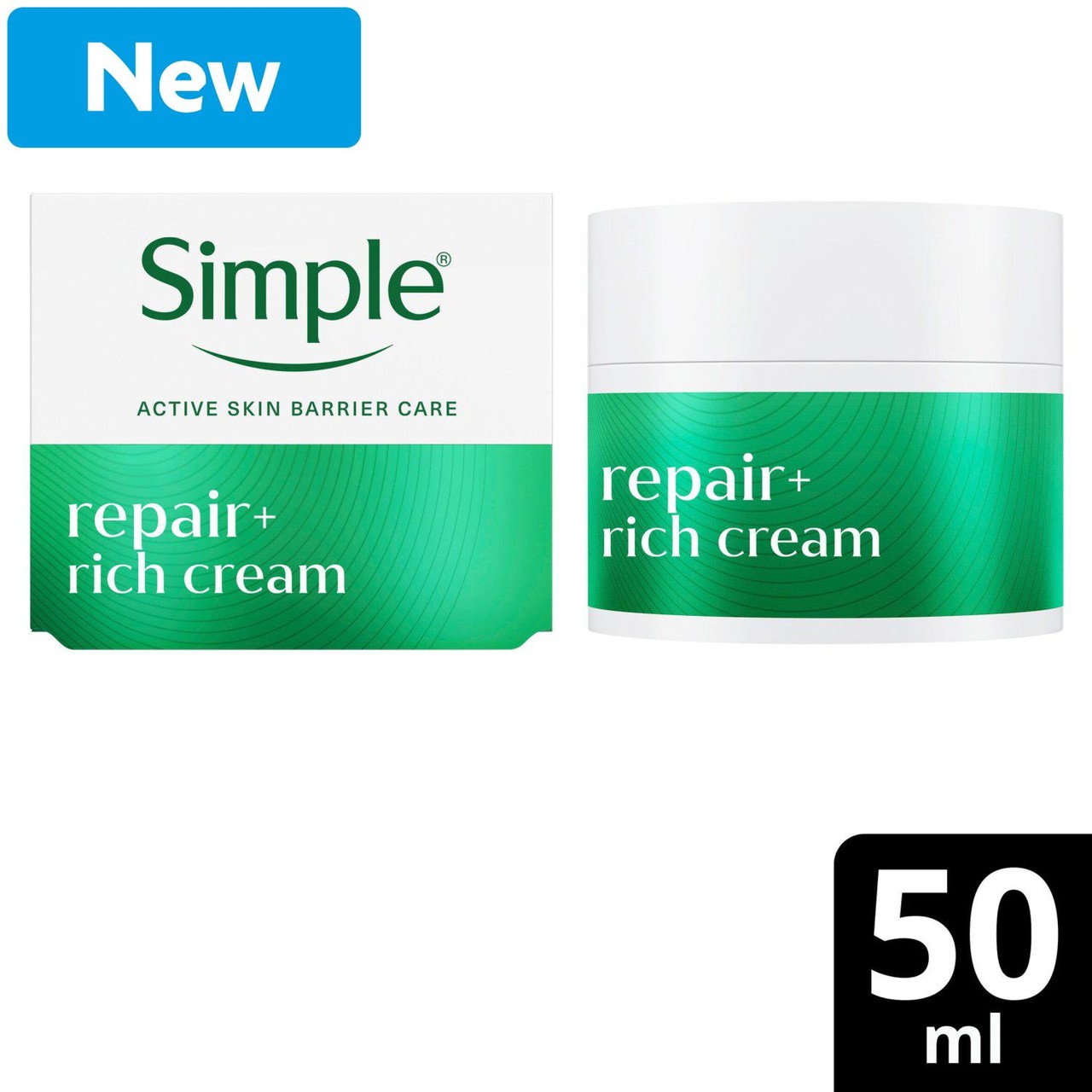 Simple Facial Moisturiser Repair+ 50 ml