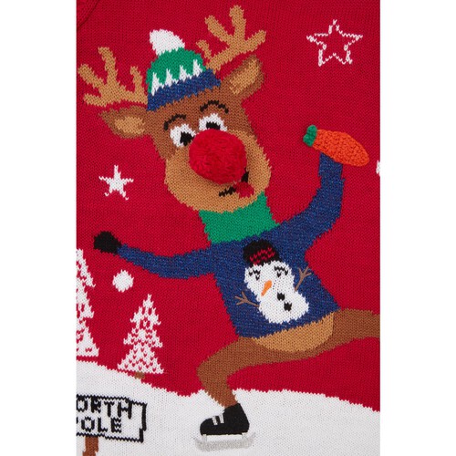 Girls Nutmeg Christmas Reindeer Jumper 1.5-2 Years 022443