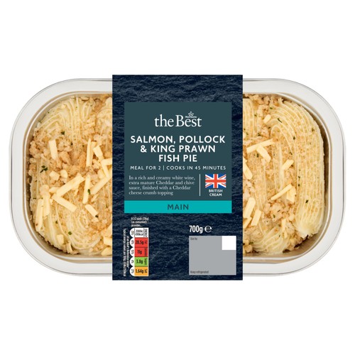Morrisons The Best Salmon Pollock & King Prawn Fish Pie 700g