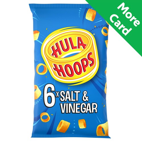 Hula Hoops Salt & Vinegar Multipack Crisps 6 Pack