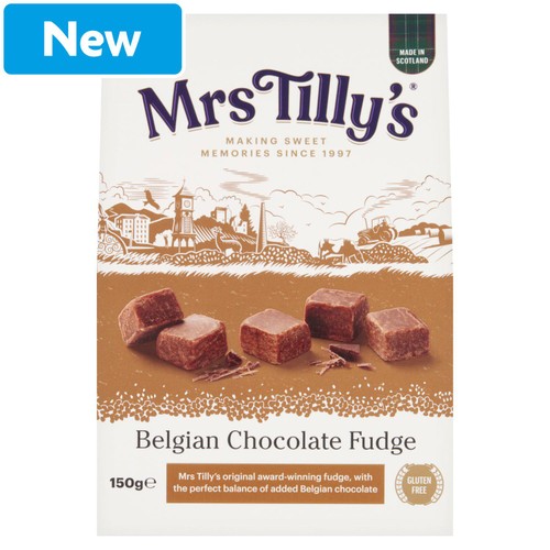 Mrs Tilly's Belgian Chocolate Fudge 150g