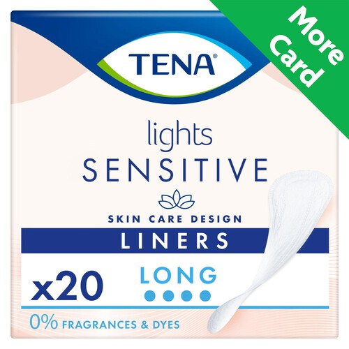 lights by TENA Long Incontinence Liners