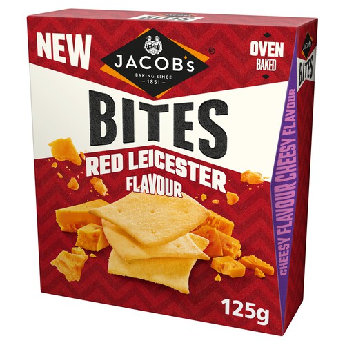 Jacob's Bites Red Leicester Crackers 