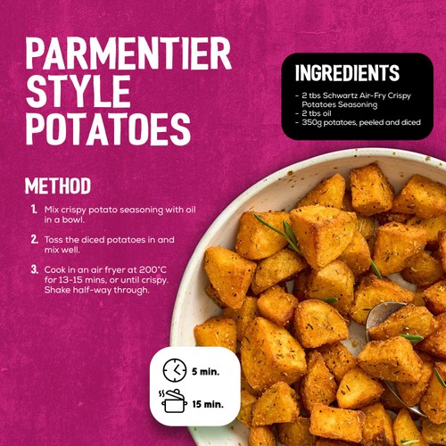 Schwartz Air Fry Crispy Potato Seasoning 120g