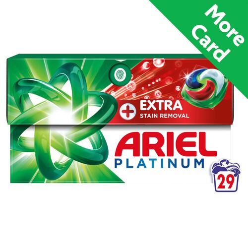 Ariel Platinum + Extra Stain Removal All-In-1 Washing Capsules