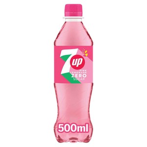 7Up Zero Sugar Pink Lemonade Bottle 500ml