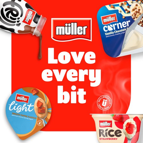 Muller Light Desserts Milk Chocolate 4 x 90g (360g)