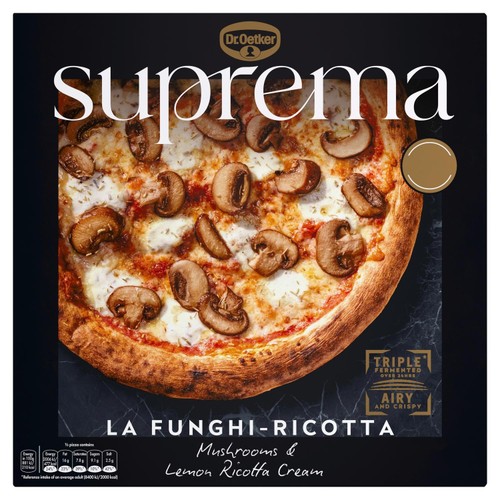 Dr. Oetker Suprema Funghi Ricotta Mushroom Sourdough Pizza    454g
