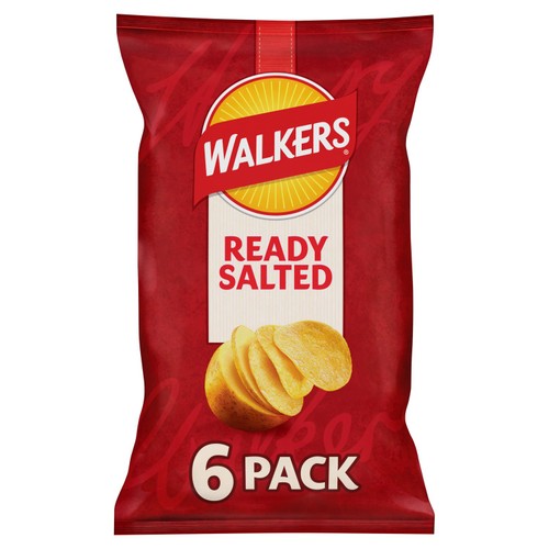 Walkers Ready Salted Multipack Crisps 6 Pack