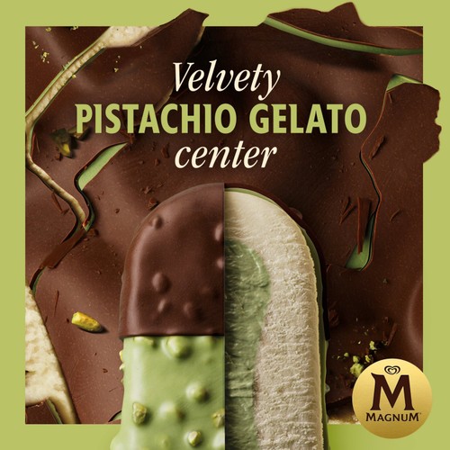 Magnum Signature Pistachio Ice Cream Sticks 3 x 90ml