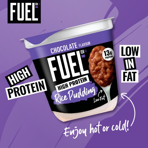 Fuel10K Chocolate Flavour High Protein Rice Pudding 210g