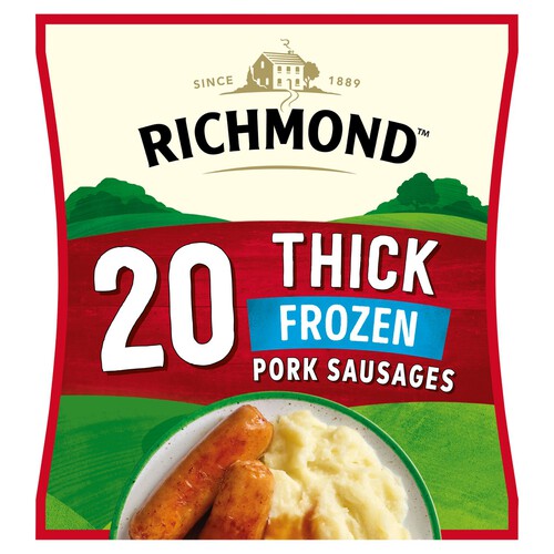 Richmond 20 Thick Frozen Pork Sausages