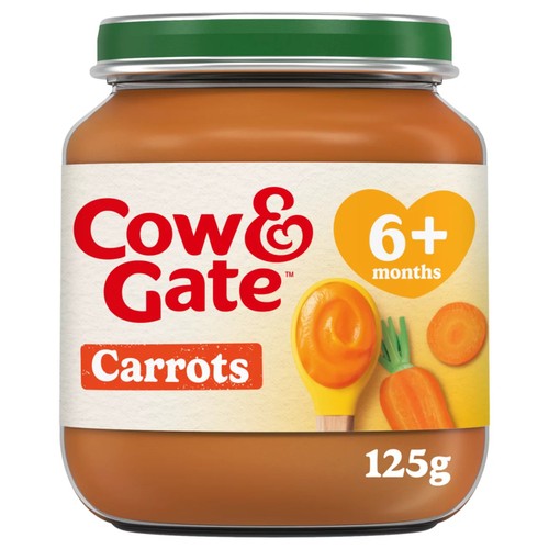 Cow & Gate Carrot Baby Food Snack Jar 6+ Months