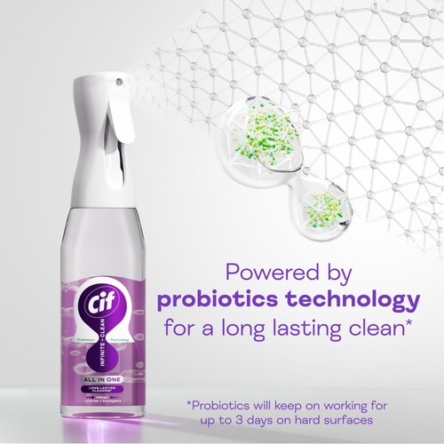 Cif Infinite Clean All in One Lavender & Eucalyptus Cleaner Spray 590ml
