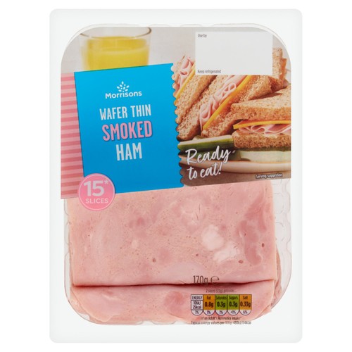Morrisons wafer thin smoked ham slices