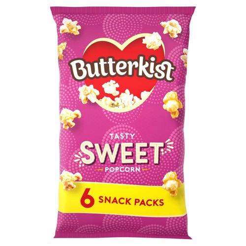 Butterkist Sweet Popcorn   6 x 12g